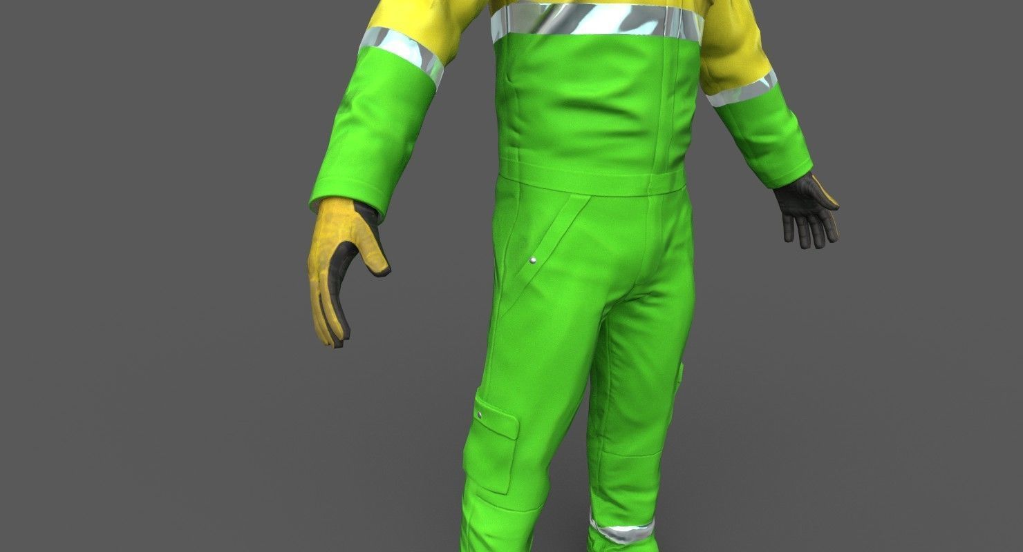 Street Cleaner Low-poly 3D model_3