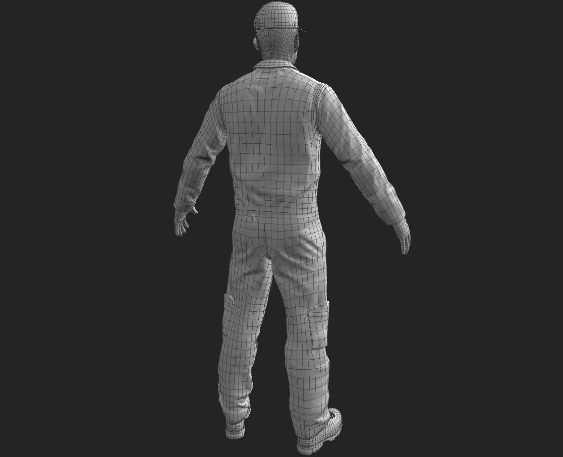 Street Cleaner Low-poly 3D model_14