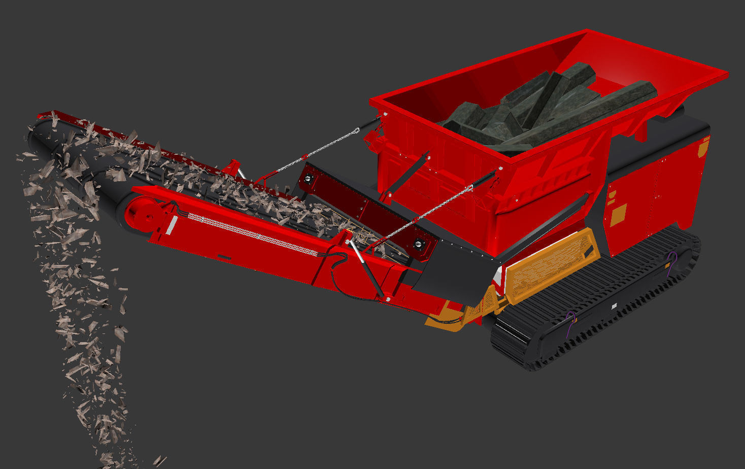 Shredder wood  3D model_5