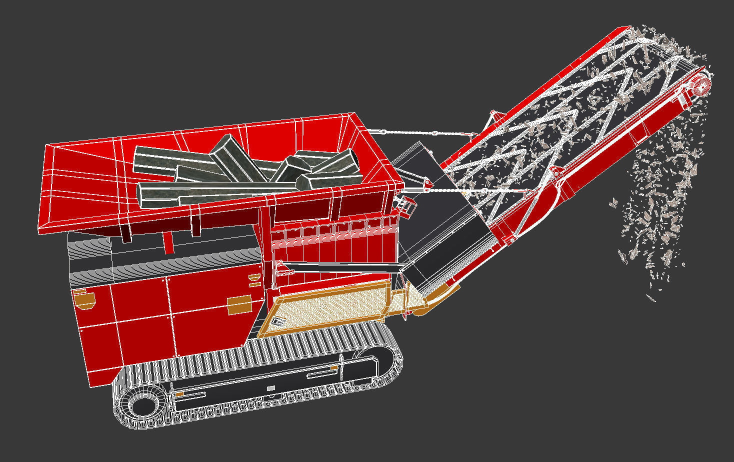 Shredder wood  3D model_8