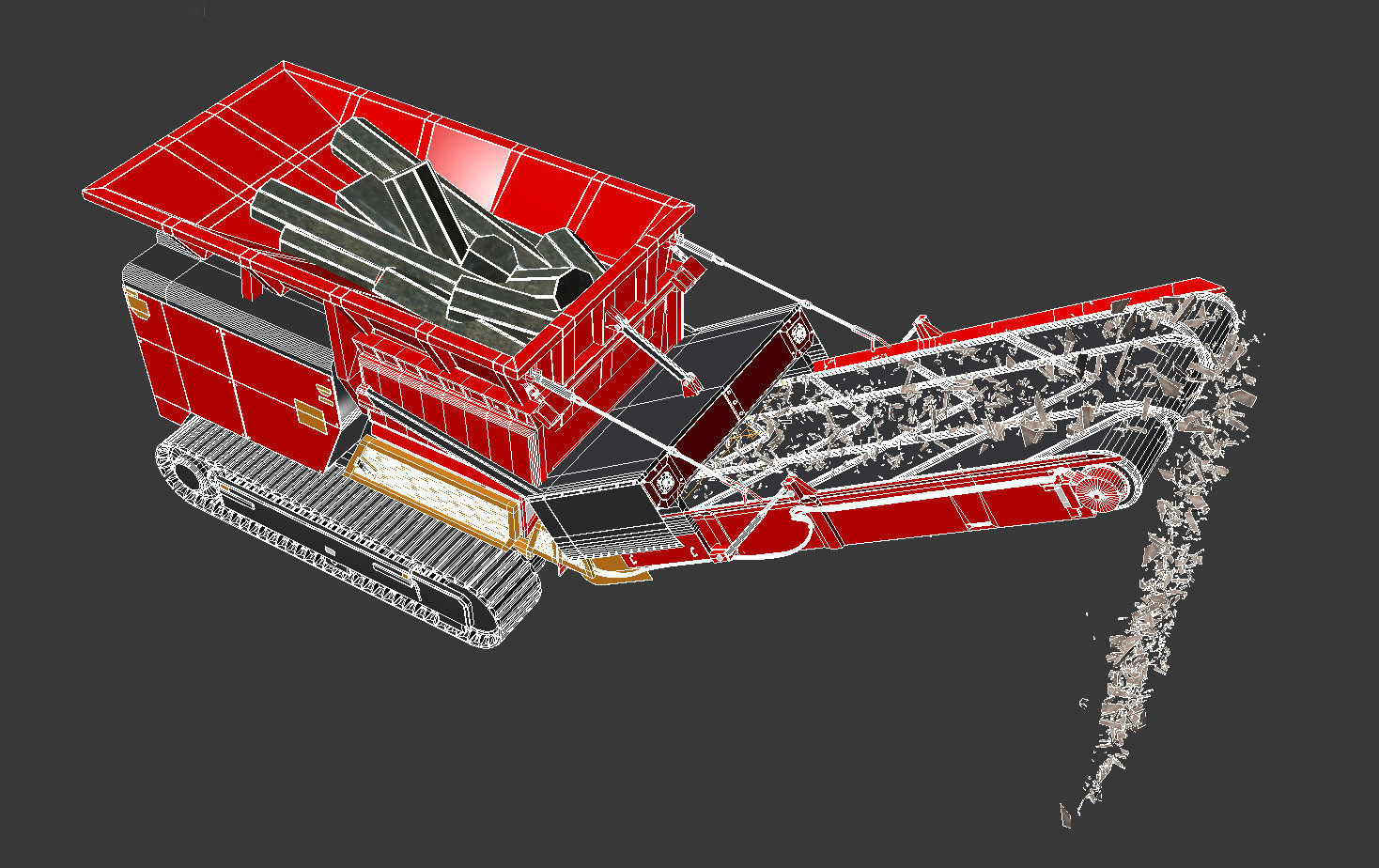 Shredder wood  3D model_10