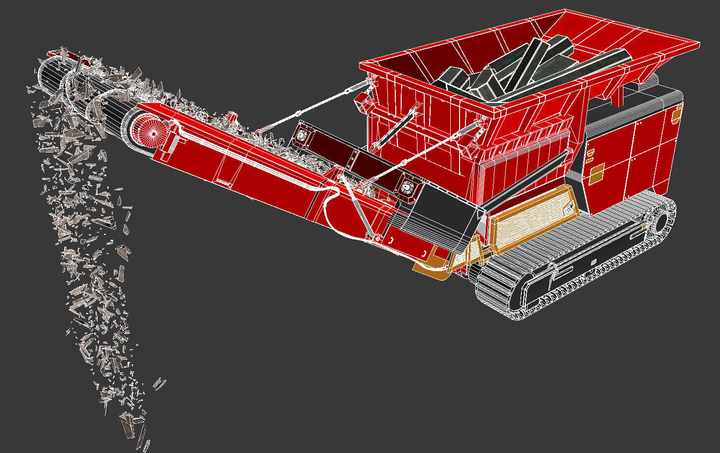 Shredder wood  3D model_9