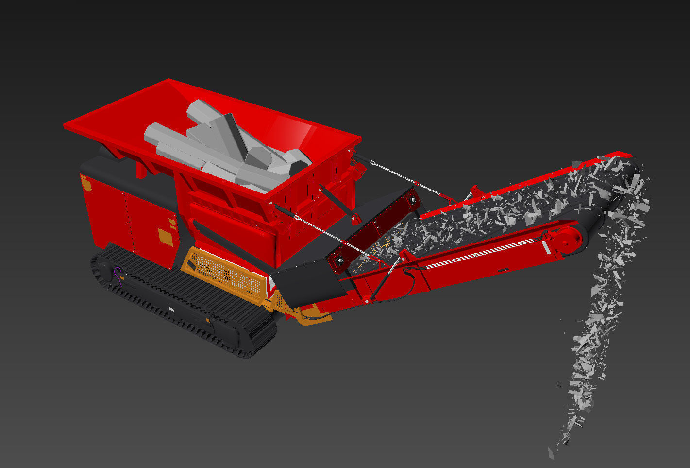 Shredder wood  3D model_1