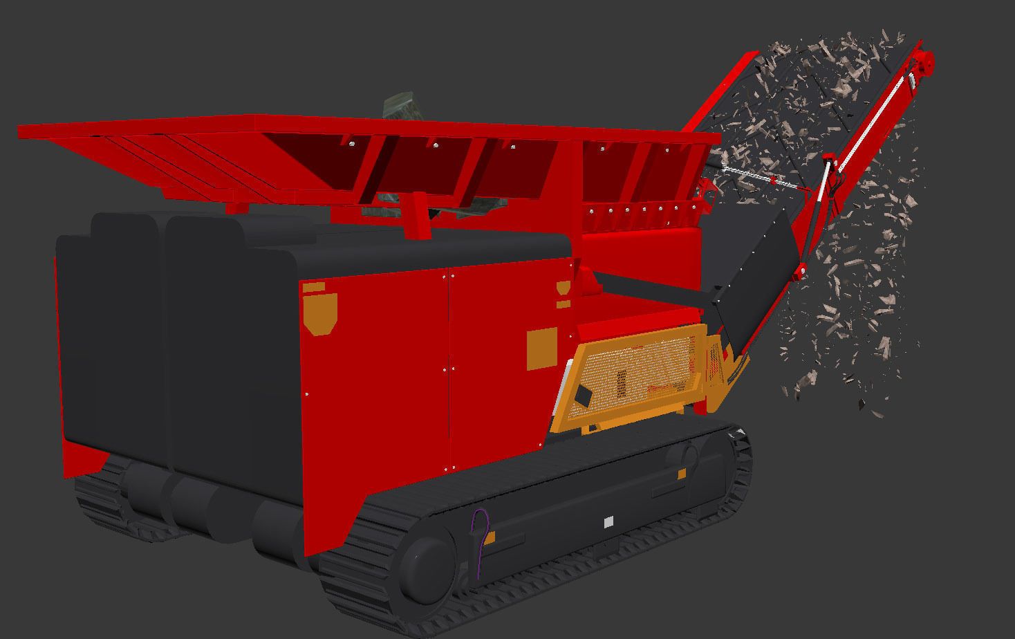 Shredder wood  3D model_11