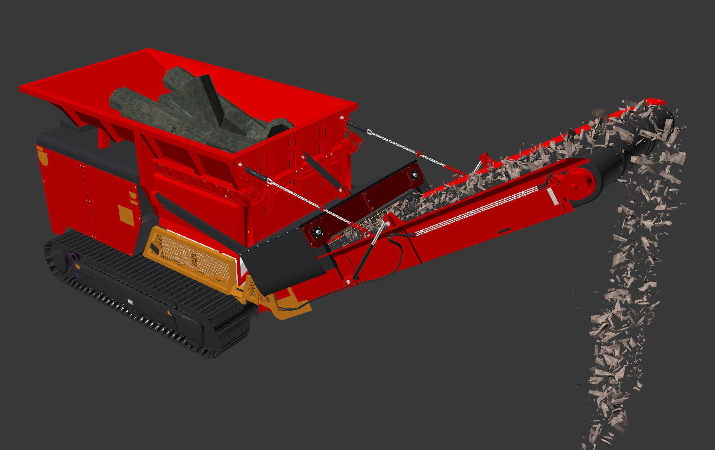 Shredder wood  3D model_12