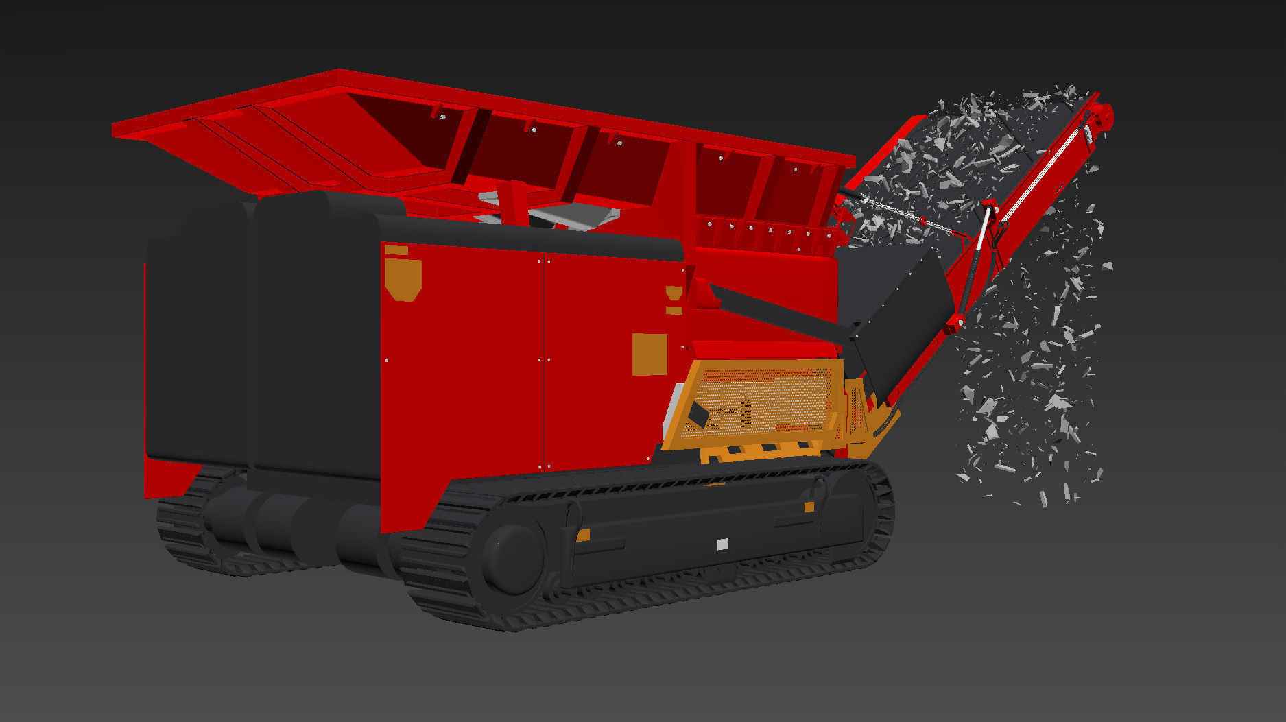 Shredder wood  3D model_3