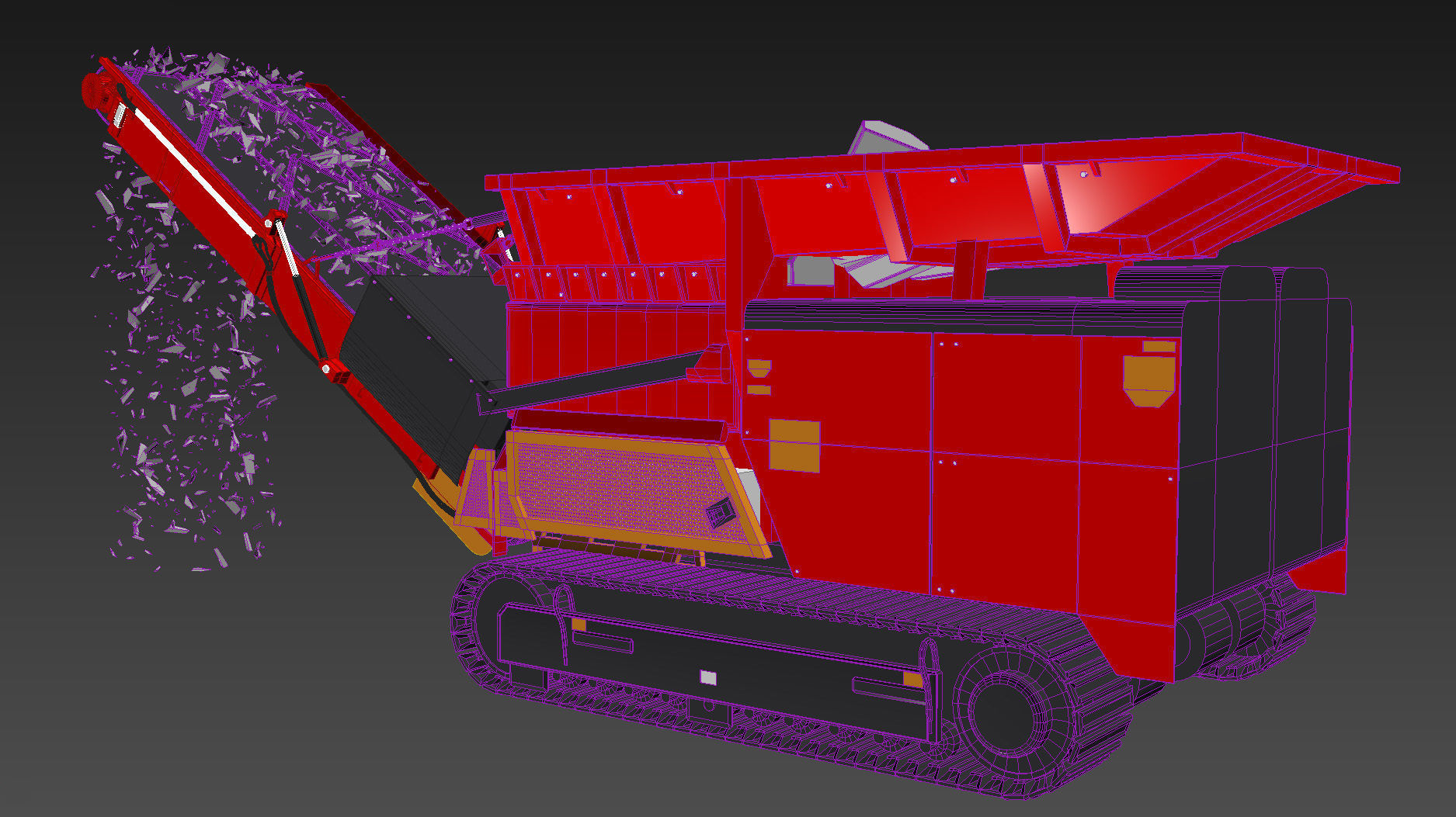 Shredder wood  3D model_4