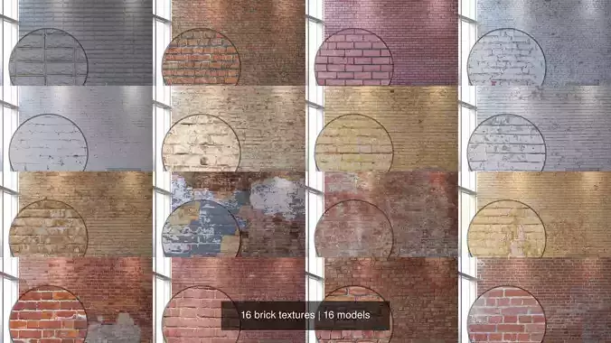 16 brick textures