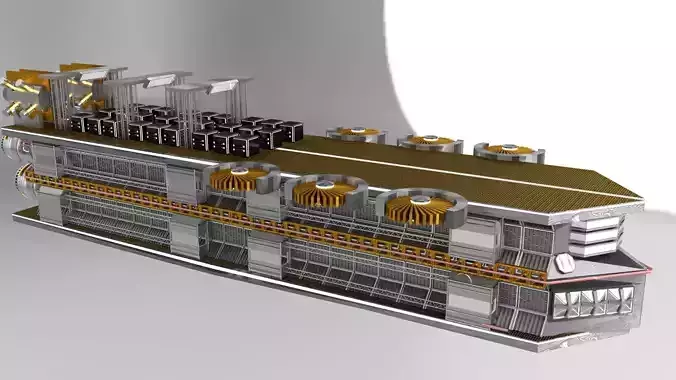 Spaceship machine Free low-poly 3D model