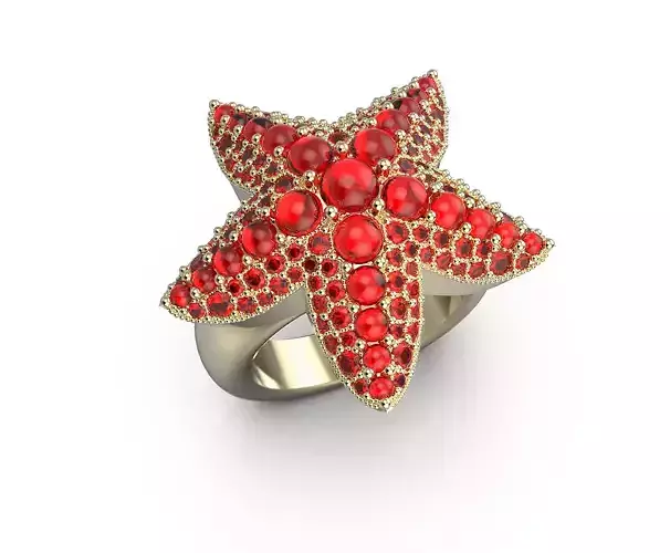 110714 R Sea star ring