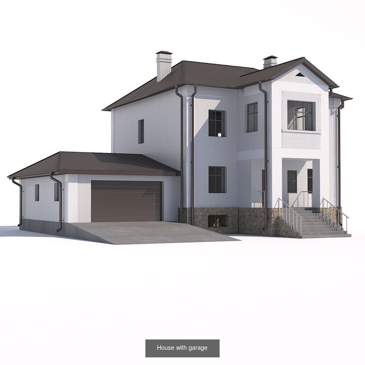 11 private houses 3D Model Collection_4