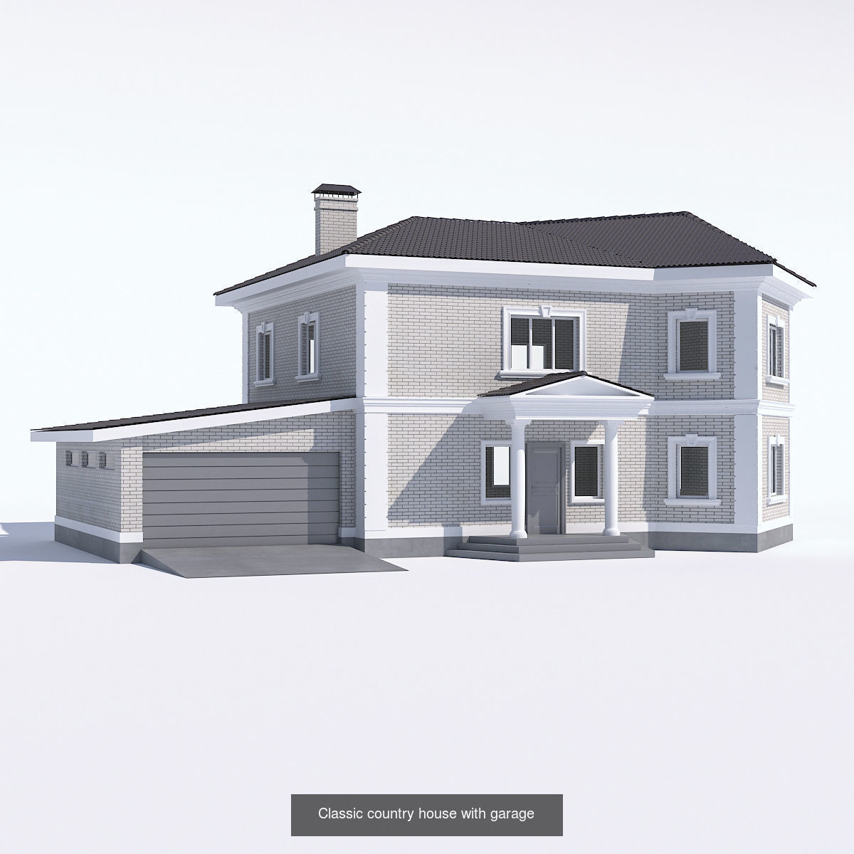 11 private houses 3D Model Collection_5