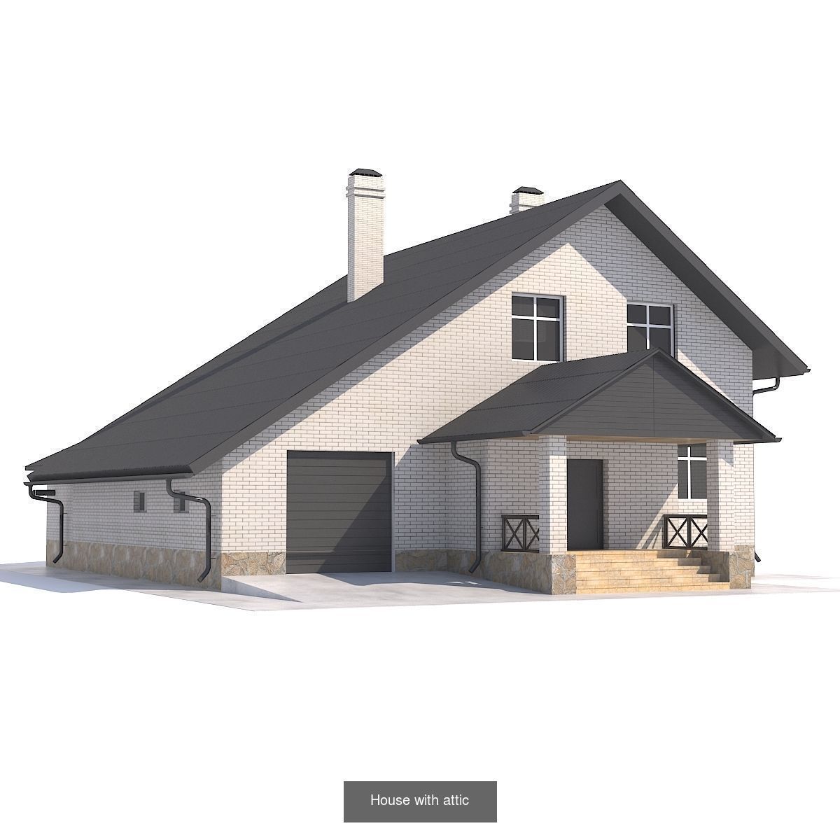 11 private houses 3D Model Collection_7