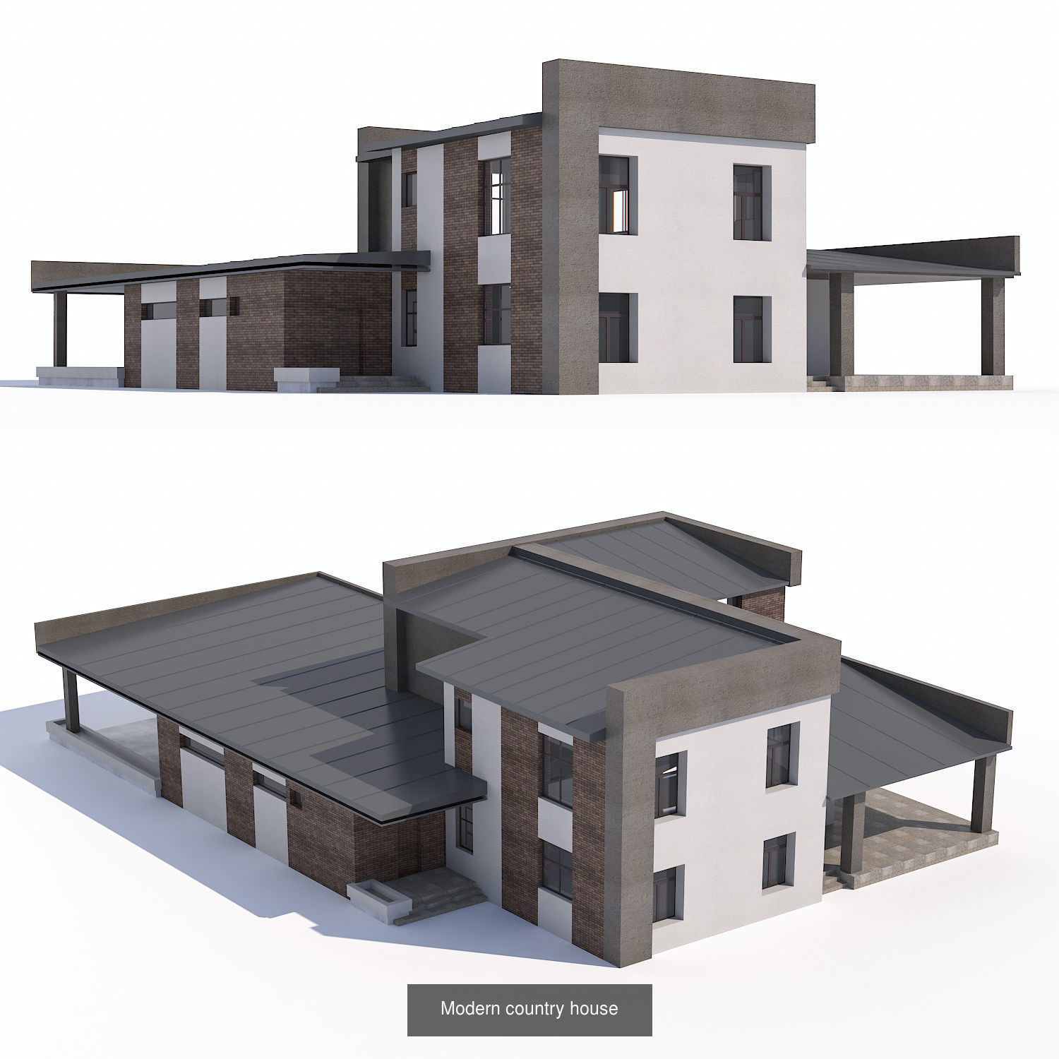 11 private houses 3D Model Collection_10