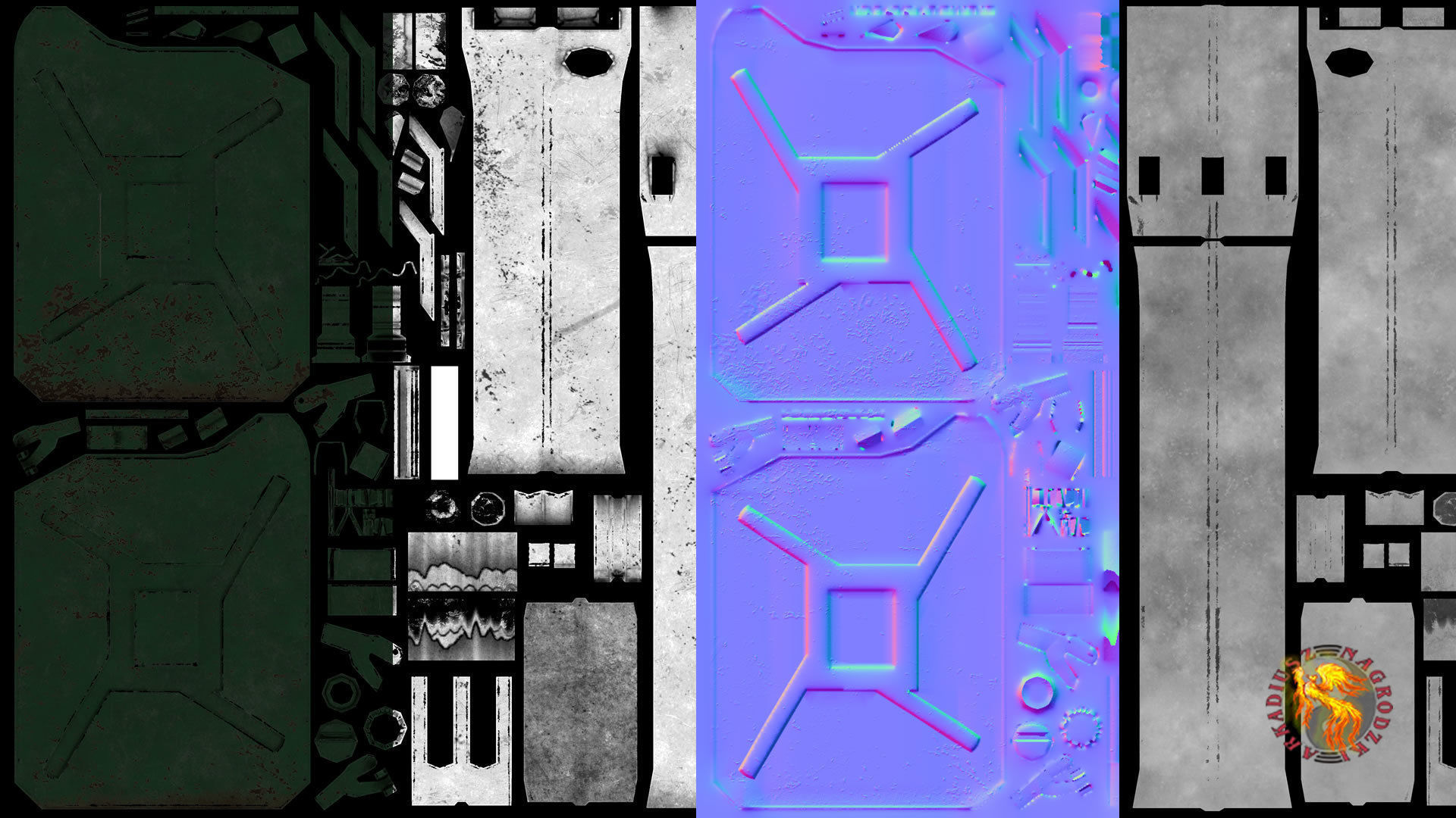 canister grenade Low-poly 3D model_2