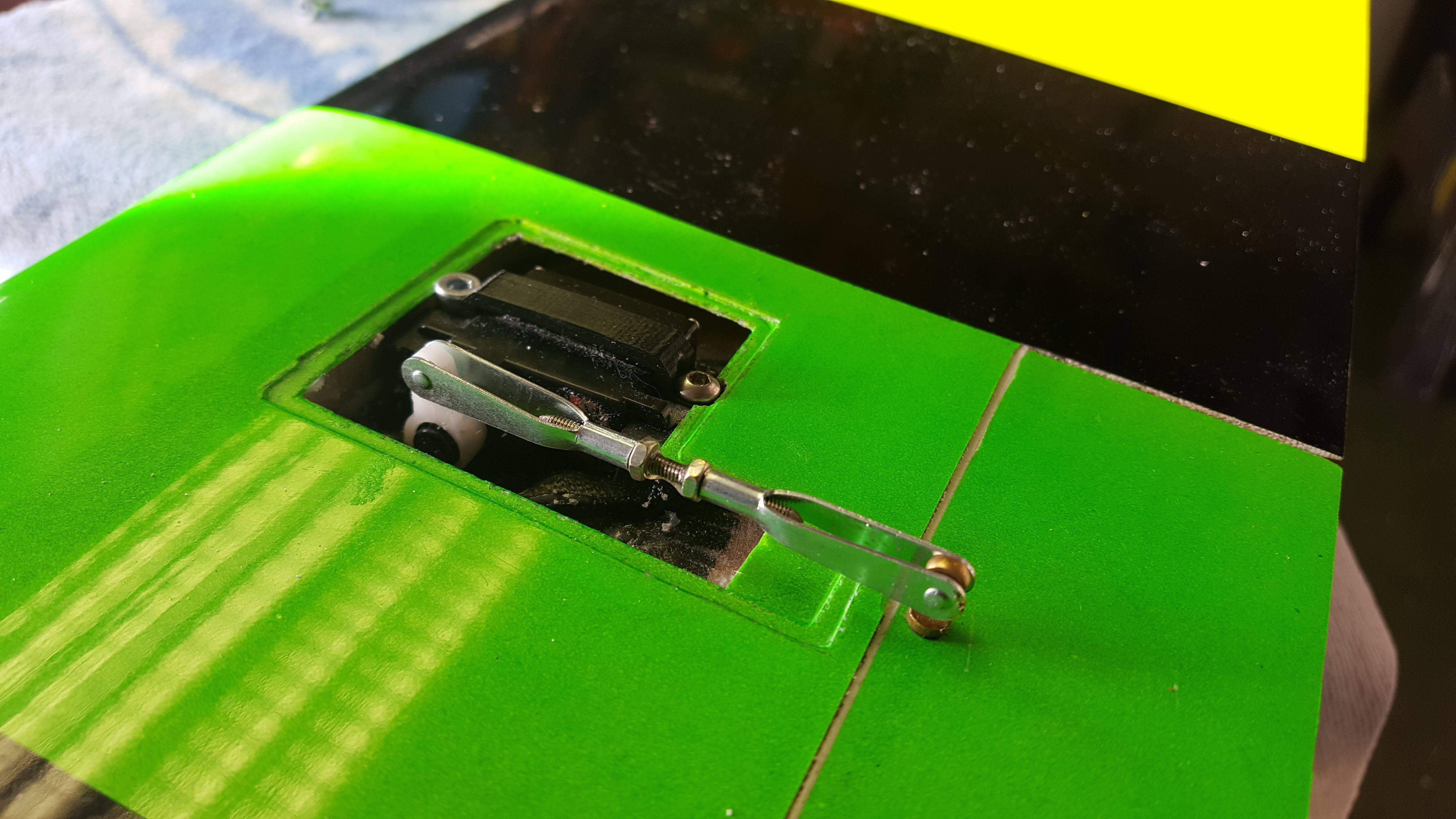 Wing servo holder for HITEC HS-5065 MG or similar 3D print model_4