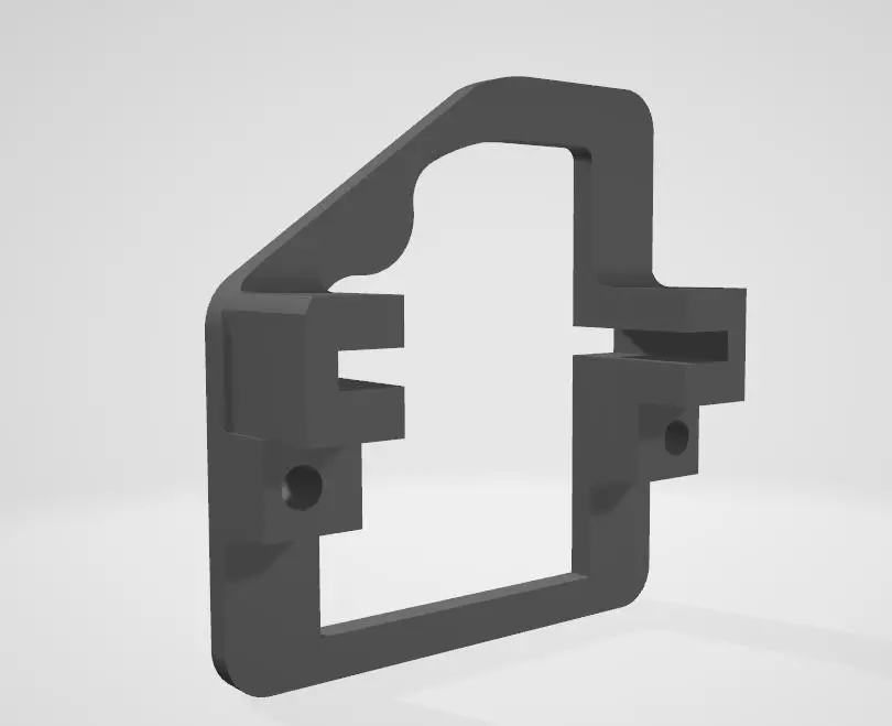 Wing servo holder for HITEC HS-5065 MG or similar 3D print model_0