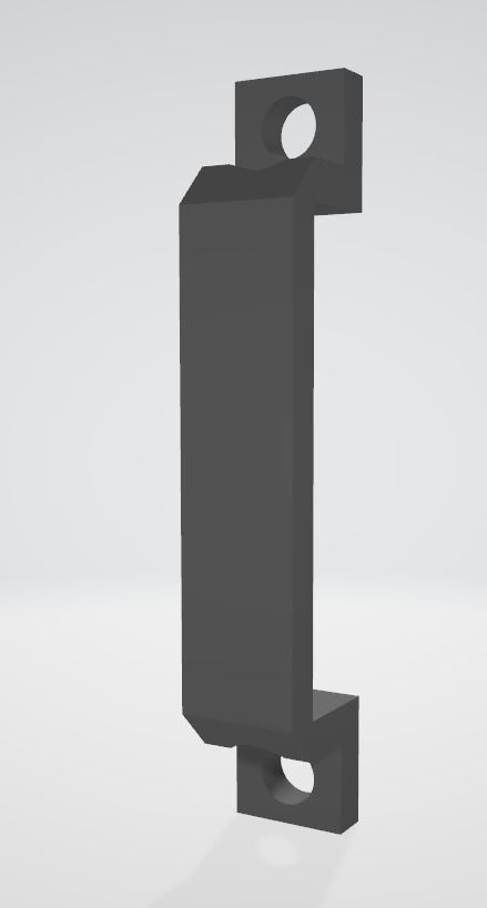 Wing servo holder for HITEC HS-5065 MG or similar 3D print model_1