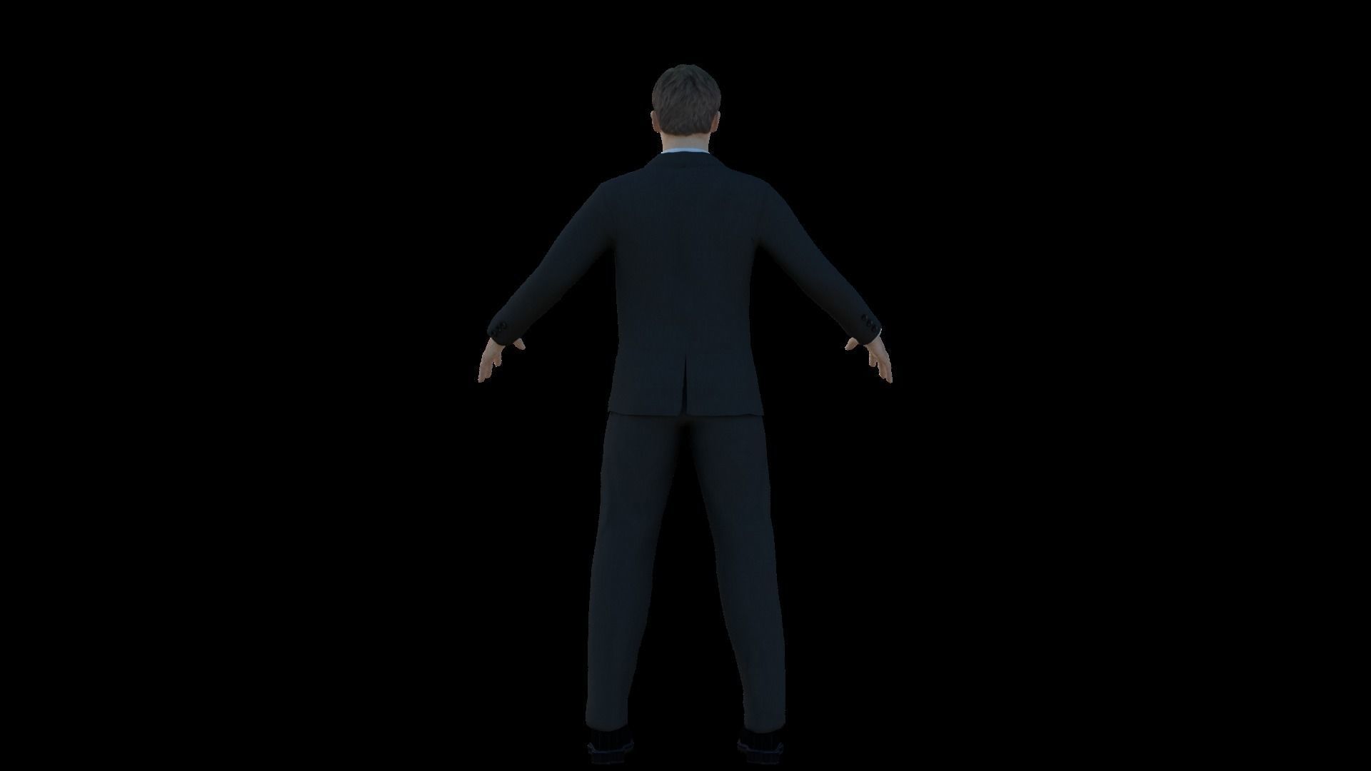 Corporate Office Manager Rigged 3D model_5