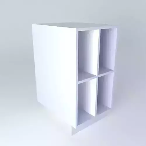 B0D0D cabinet with three shelves