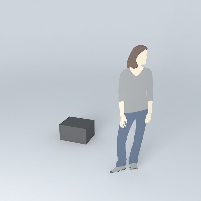 Microwave black Free 3D model_1