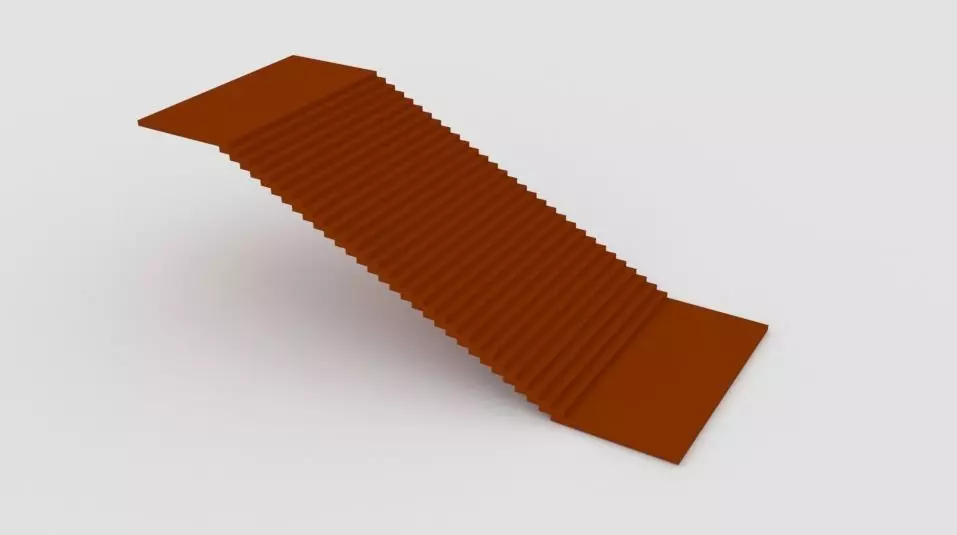 Stairs Low-poly 3D model_0