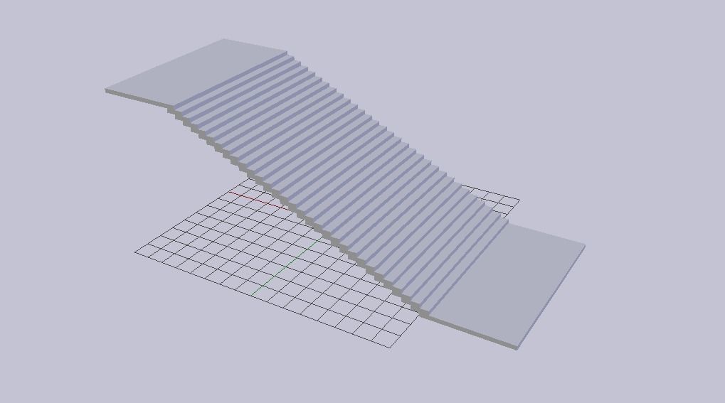 Stairs Low-poly 3D model_8