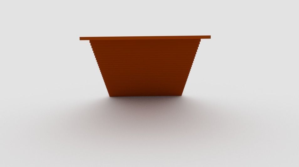 Stairs Low-poly 3D model_4