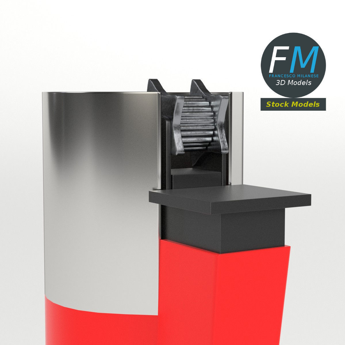 Lighter canister 3D model_4