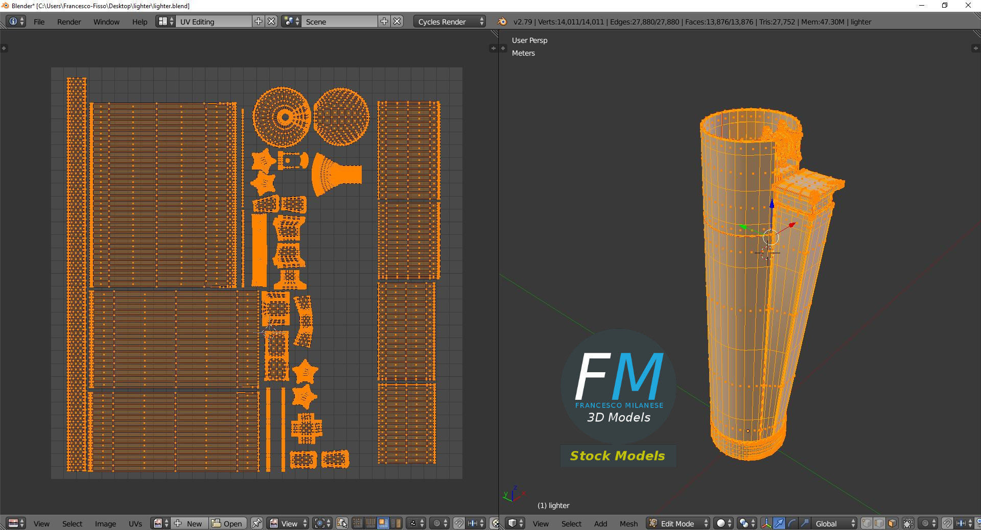 Lighter canister 3D model_10