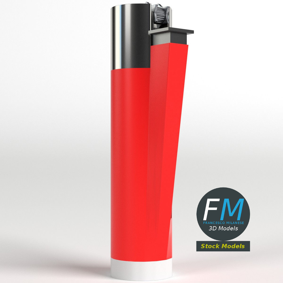 Lighter canister 3D model_3