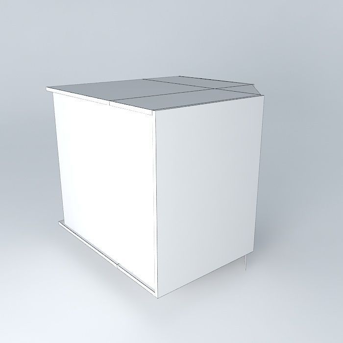BC0D0D cube with light on top Free 3D model_3