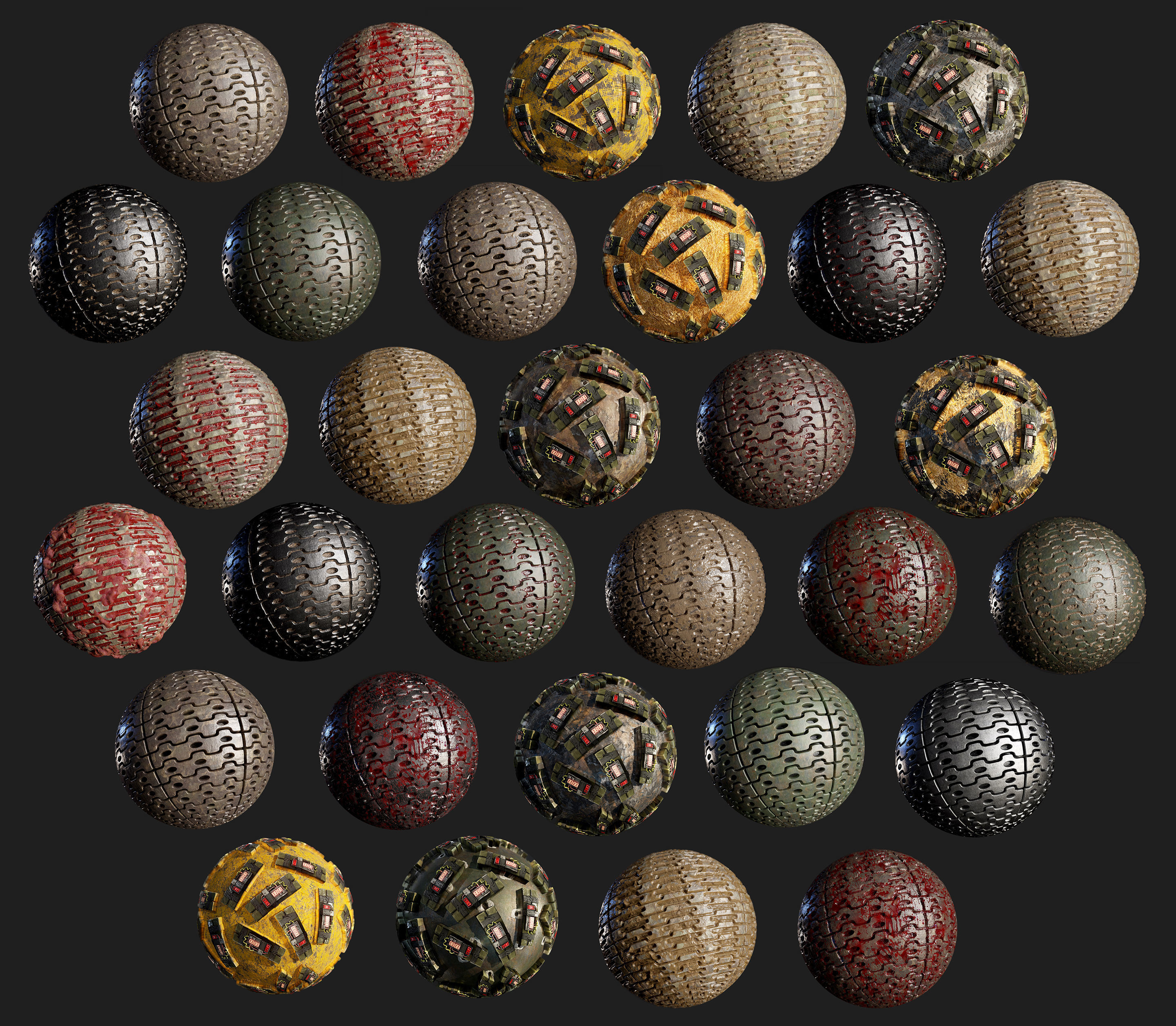 200 Military War Seamless PBR Textures Texture_2