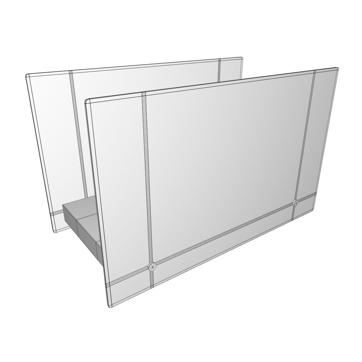 Bio Fireplace Tabletop Design Low-poly 3D model_19