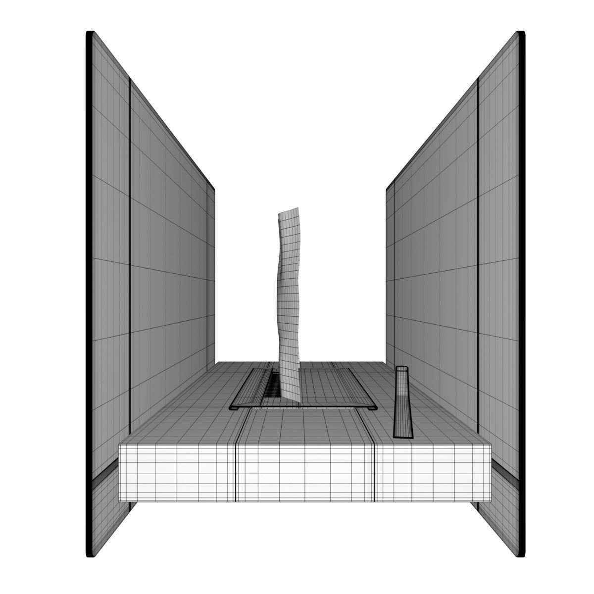 Bio Fireplace Tabletop Design Low-poly 3D model_35