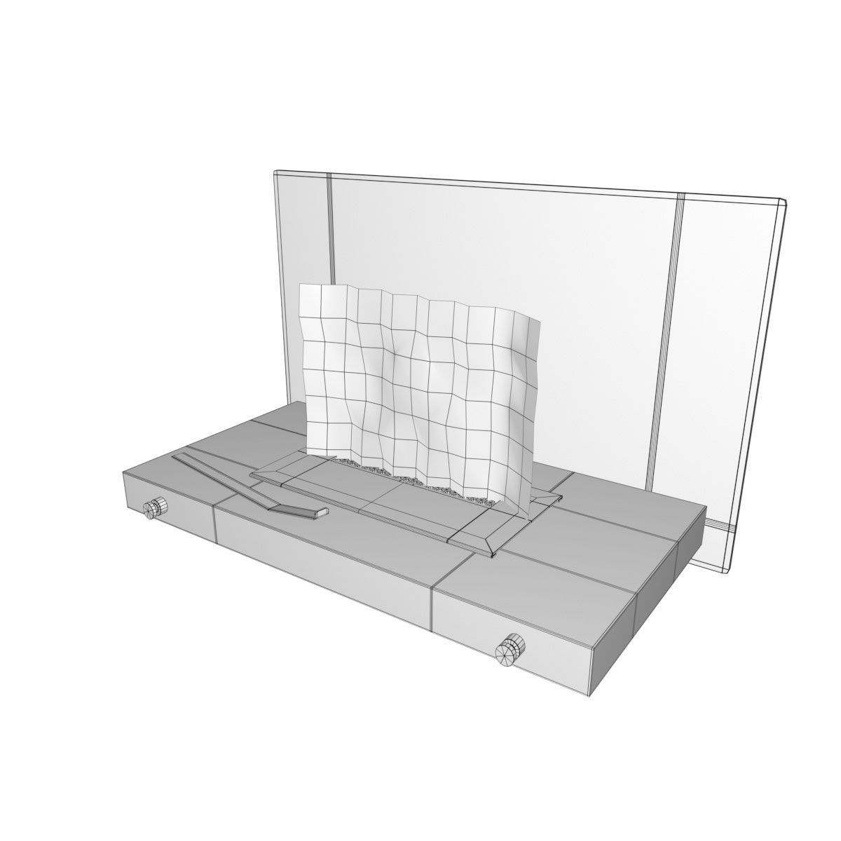 Bio Fireplace Tabletop Design Low-poly 3D model_23