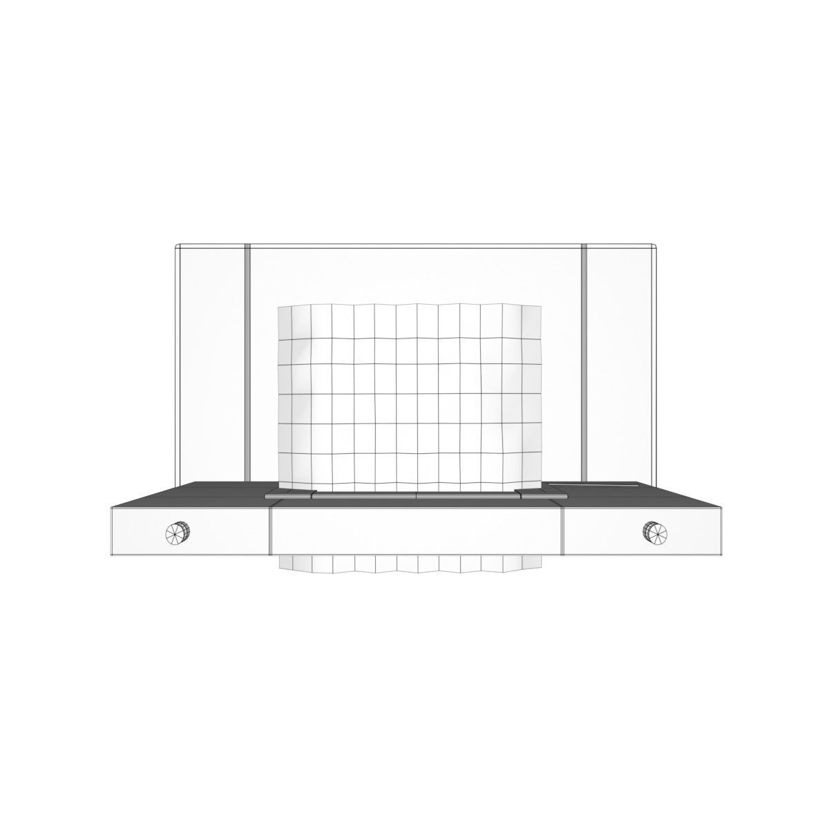 Bio Fireplace Tabletop Design Low-poly 3D model_24