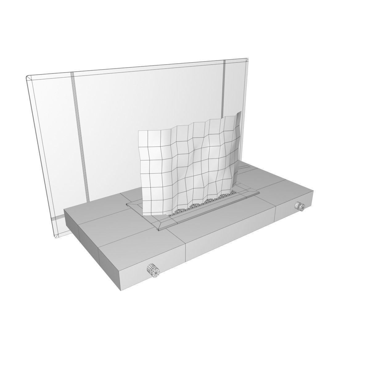 Bio Fireplace Tabletop Design Low-poly 3D model_11
