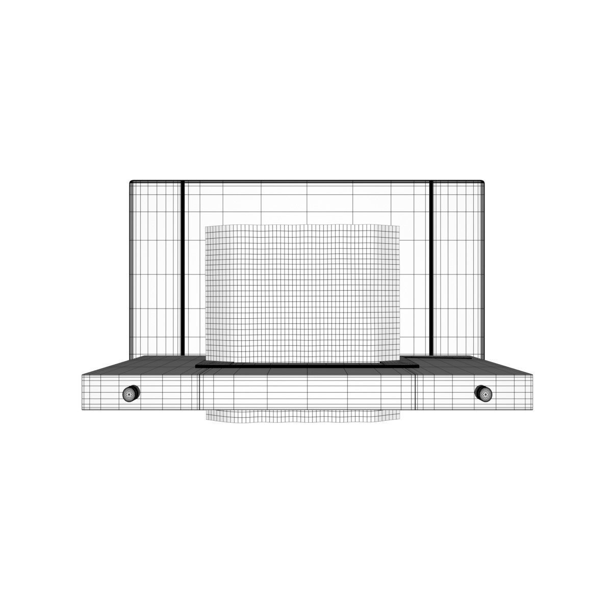 Bio Fireplace Tabletop Design Low-poly 3D model_33