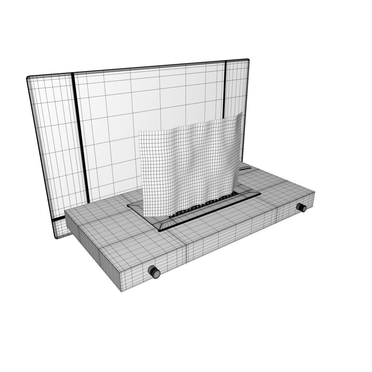 Bio Fireplace Tabletop Design Low-poly 3D model_29