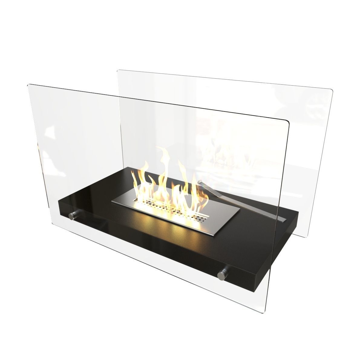 Bio Fireplace Tabletop Design Low-poly 3D model_1