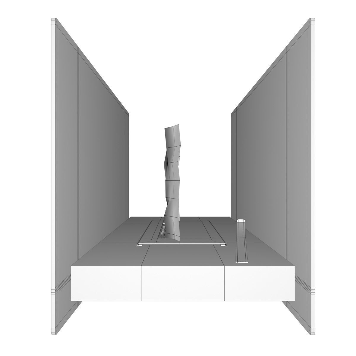 Bio Fireplace Tabletop Design Low-poly 3D model_17