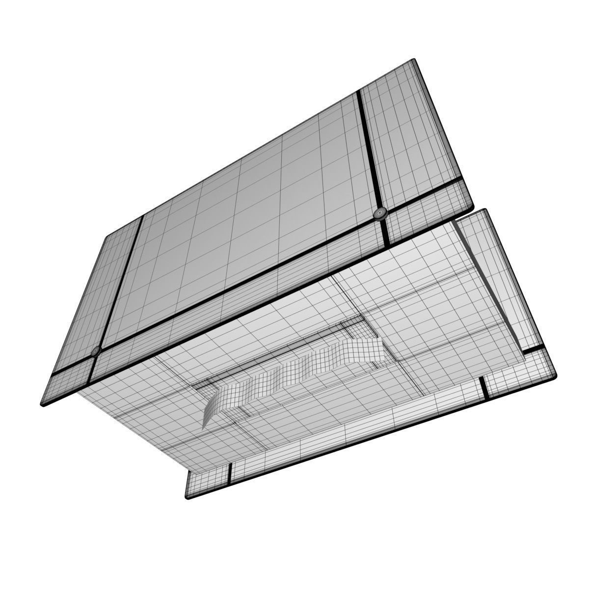 Bio Fireplace Tabletop Design Low-poly 3D model_36