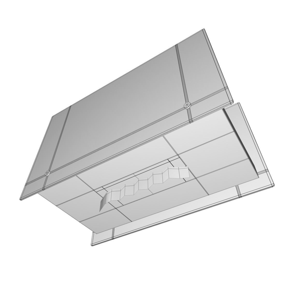 Bio Fireplace Tabletop Design Low-poly 3D model_27