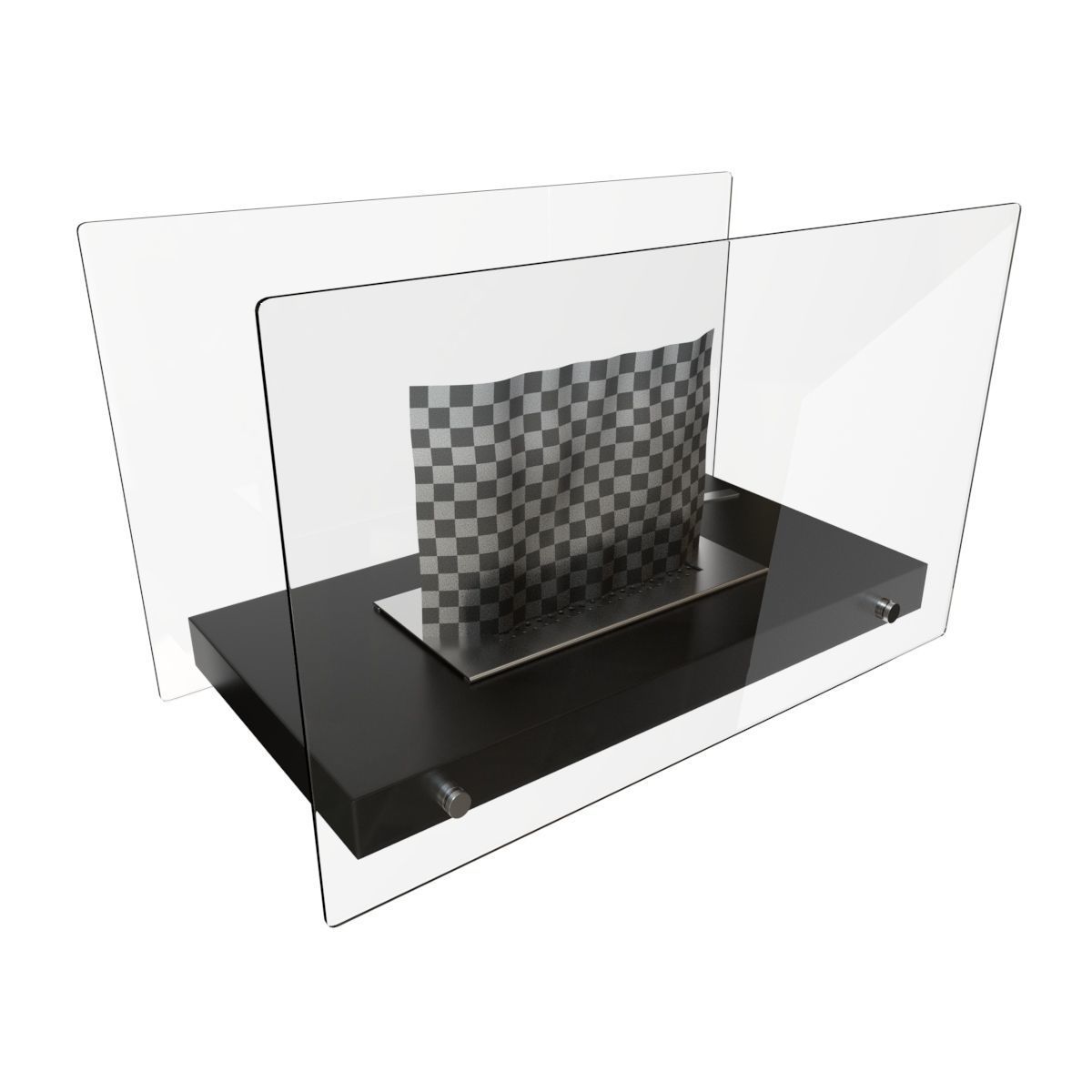 Bio Fireplace Tabletop Design Low-poly 3D model_9
