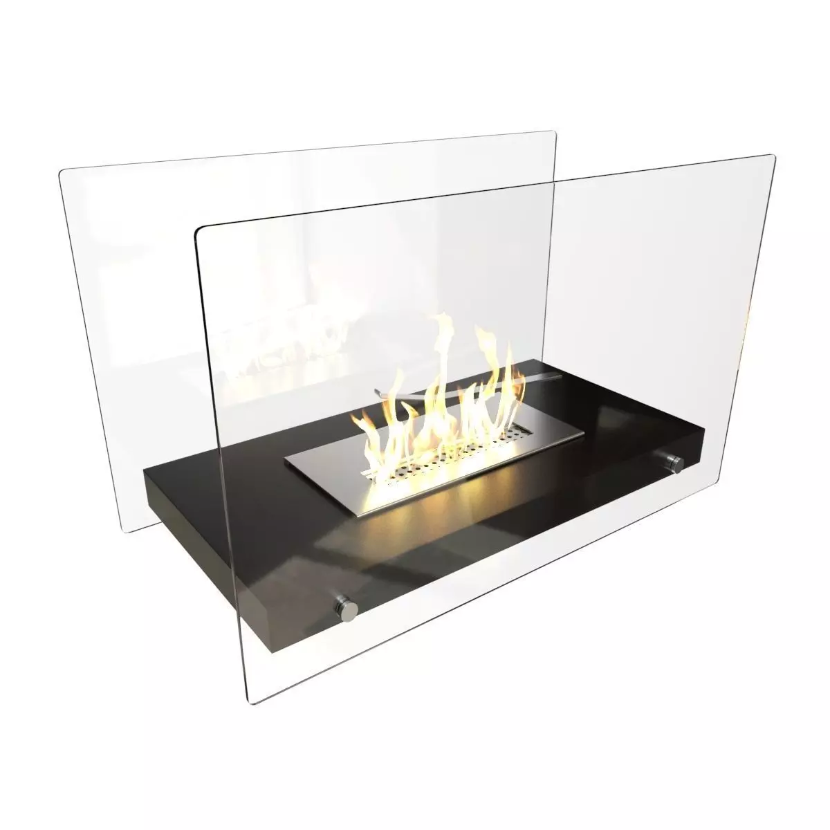 Bio Fireplace Tabletop Design Low-poly 3D model_0