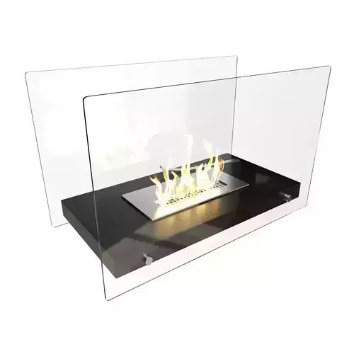 Bio Fireplace Tabletop Design Low-poly 3D model
