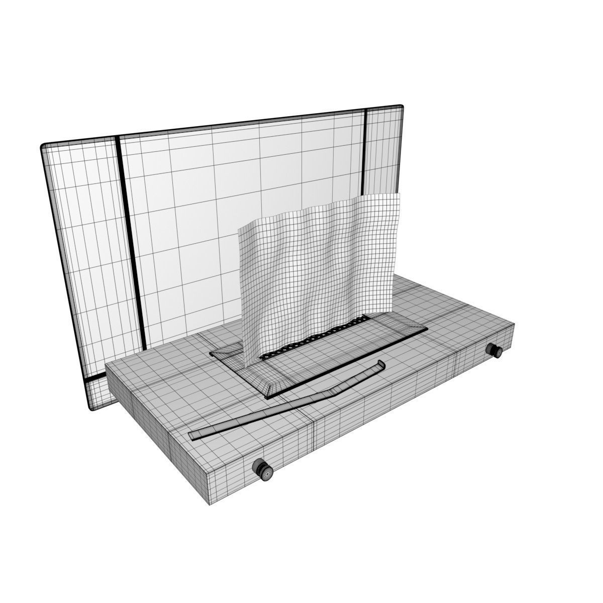 Bio Fireplace Tabletop Design Low-poly 3D model_31