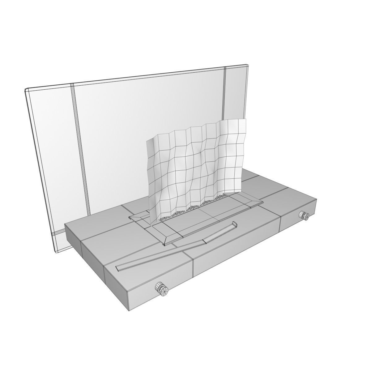 Bio Fireplace Tabletop Design Low-poly 3D model_22