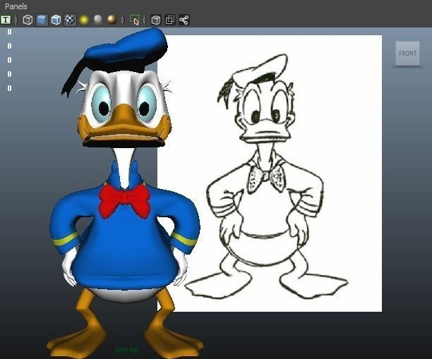 Donald Duck  3D model_8
